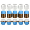 thumbnail image 3 of Tazas para magdalenas,Envoltorios navideños para cupcakes Taza para hornear cupcakes,Tazas de papel para hornear de Navidad Decoración navideña,Revestimientos para cupcakes Tazas de Azul, 3 of 9