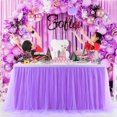 thumbnail image 1 of Tulle table skirt tutu skirt tablecloth suitable for baby shower party girl mermaid birthday party, 1 of 4