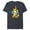 Navy Heather, variant on The Simpsons Family Donut Reach - Short Sleeve Blended T-Shirt for Adults - Customized-Ocean Blue