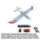 thumbnail image 4 of Modelo Af 1400mm Wingspan Surfer X8 hélice Fpv Rc Glider Trainer Kit de avión Pnp Mc6c 40a 2450kv maquinaria eléctrica nueva, 4 of 4