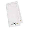thumbnail image 1 of Carolines Treasures CK1611WHTWE Black Labrador Retriever Easter White Embroidered Kitchen Towel - Set of 2, 1 of 1