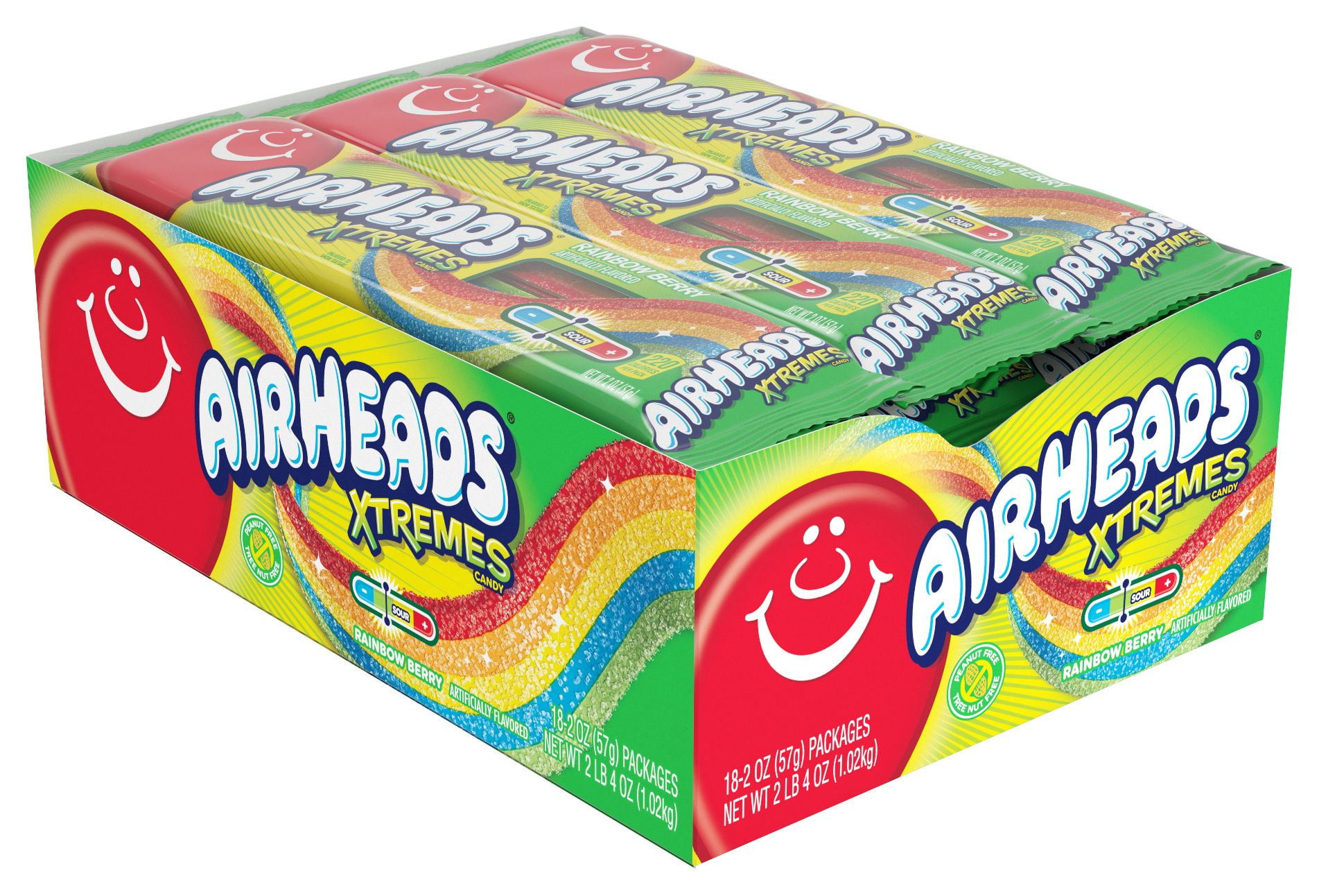 Product of Airheads Xtremes Sweetly Sour Belts, 18 Ct.
