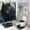 Style-3, variant on 4 Pieces Black Wolf Shower Curtain Set Cool Wild Animal Abstract Bathroom Decor Sets with Rugs Bathroom Accessories Set Bathroom Curtain Shower Set with 12 Hooks