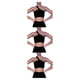 thumbnail image 5 of Sonducket Conjunto de 2 piezas para hacer ejercicio, pantalones cortos sin costuras acanalados respetuosos con la piel con mallas de un hombro, Type1 NO1, 5 of 6