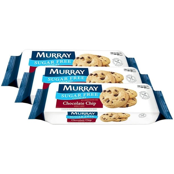 (3 Pack) Murray Sugar Free Chocolate Chip Cookies, 5.5 oz
