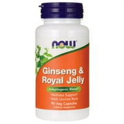 NOW Foods - Ginseng and Royal Jelly - 90 Vegetable Capsule(s)