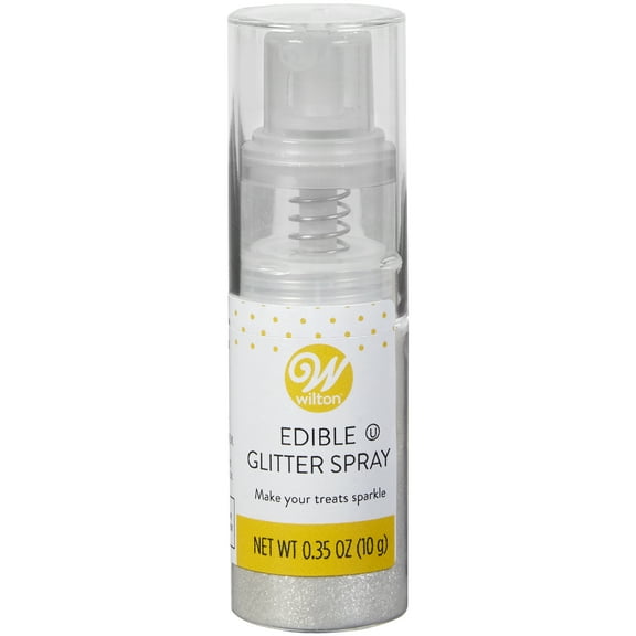 Wilton Edible Silver Glitter Spray, 0.35 oz.
