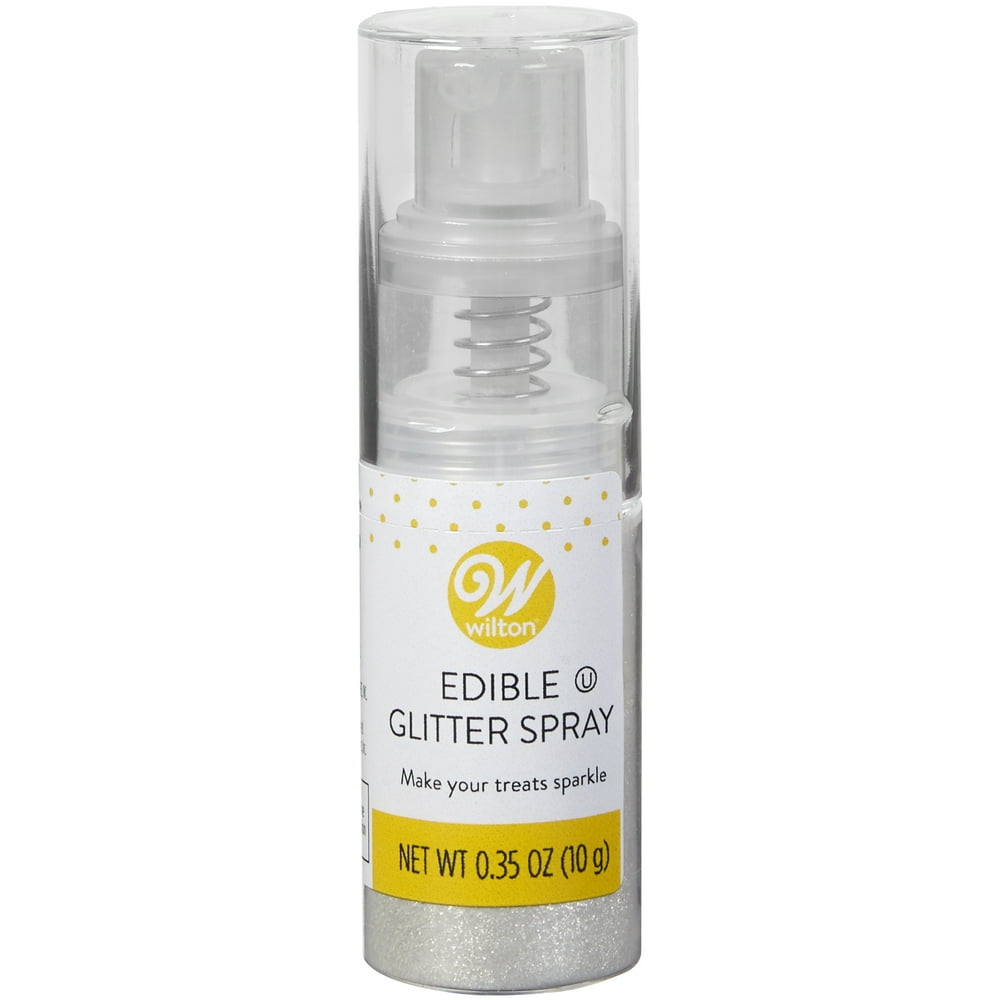 Wilton Edible Silver Glitter Spray, 0.35 oz.