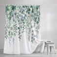 thumbnail image 3 of Eucalyptus Leaves Shower Curtains for Bathroom, Spring Summer Farmhouse Botanical Waterproof Fabric Shower Curtain, Decorative Bathroom Curtain for Bathtub, 36"x72" , No Hooks Included, 3 of 9