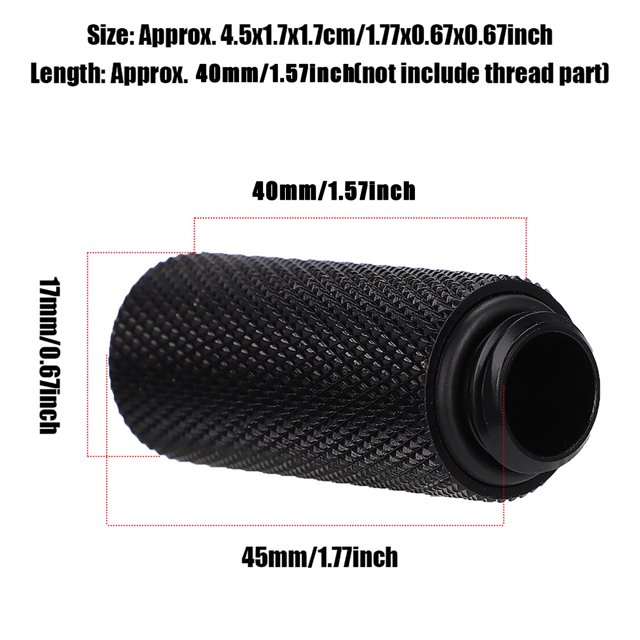 Water Cooling Extended , Water Cooling Extended Base, 1.77X0.67X0.67Inch Durable G1/4Inch For Computer Home Desktop Office