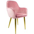 thumbnail image 1 of Sillón Comedor Eames Tapizado Rack & Pack  Rosa Terciopelo Sala Habitación, 1 of 4