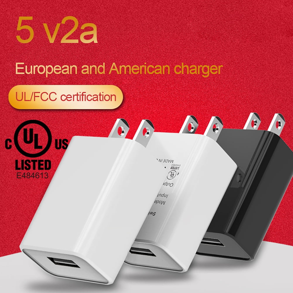 5V 2A USB Wall Charger One Port Home Travel Plug Charging Block Power Adapter Replacement For