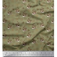 thumbnail image 1 of Soimoi Cotton Voile Fabric Coffee,Cookies & Cupcake Food Printed Fabric 1 Yard 42 Inch Wide, 1 of 1