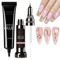 thumbnail image 1 of Juego de pegamentos para uñas con diamantes de imitación Makartt, adhesivo superfuerte, 15 ml/8 ml, 1 of 9
