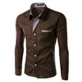 thumbnail image 2 of fvwitlyh Big Brother Shirt Men's Novelty Hawaiian Button Down Shirts, 2 of 3