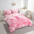 thumbnail image 3 of Erosebridal Music Lover Bedding Sets Full Size, Pop Princess Bedding Full Size, Sequin Print Reversible Comforter Sets with Sheets, Ultra Soft Bedroom Decoration, 7-Piece, 3 of 6
