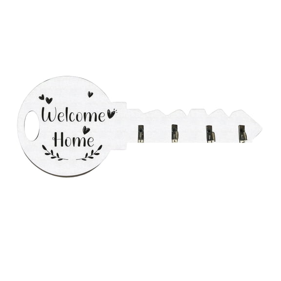 OIUR Key Hook with Strong Load-Bearing Capacity Bohemia Style Wall-mounted Decorative Key Shape Key Organizer