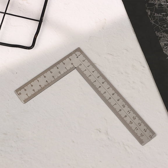 Mini T/L Square Ruler Measuring Layout Tool Stainless Steel Right Angle Ruler 90 Turning Ruler Precision Building Framing Gauge