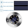 thumbnail image 3 of Luz solar al aire libre 8 LED 4 piezas Reflector de jardín Luz solar impermeable IP65 Luz de césped Decoración para jardín Patio Patio Césped (Color cálido), 3 of 5