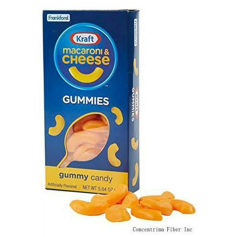 Kraft Macaroni & Cheese Gummies, 3pk, 16.92 oz, Fruit Flavored, by Frankford Candy