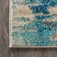 thumbnail image 4 of JONATHAN Y CONTEMPORARY POP 2 x 8 Runner Rug, Modern Abstract Brushstroke - Cream/Blue, CTP102C-28, 4 of 10