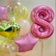 thumbnail image 3 of 40 Inch Blue 8 Balloon Number 8th Birthday Party Decorations for Women or Men Huge Mylar Anniversary Wedding Bridal Shower Engagement Photo Shoot Party Supplies (Hot Pink 8), 3 of 14