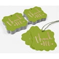 thumbnail image 5 of Inkdotpot Hang Tags Thank You Bridal Shower-Baby Shower-Retirement-Wedding-Birthday Favor Bracket Shape Gift Tags Real Rose Gold Foil Bonbonniere Tag Pack Of 50, 5 of 7