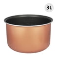 thumbnail image 1 of Amdohai 2L/3L/4L/5L Thickened Aluminum Alloy Rice Cooker Liner Honeycomb Non-stick Pot Replacement Accessories Kitchen Food Rice Cooker Liner Brown, 1 of 8