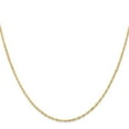 thumbnail image 2 of Auriga Fine Jewelry 14K Yellow Gold 1.10mm Singapore Chain Necklace 14inch for Women, 2 of 6