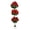 Red, variant on Panapinka 5FT Silk Cloth + Plastic Artificial Triple-Ball Geranium Plant, Blow Molded White Round Belly Pot, Faux Flowers for Indoor Outdoor Home Garden Decoration
