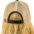 thumbnail image 3 of CC Everyday Distressed Trucker Mesh Summer Vented Baseball Sun Cap Hat (Camouflage Black), 3 of 4