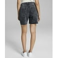 thumbnail image 3 of Now This Womens Cotton Asymmetrical Button Denim Shorts Tekin 27, 3 of 3