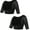 2 PACK Black, variant on Women's Shapewear Tops Wear Your Own Bra Short Sleeve Slim Crop Top Shaper Slimmer