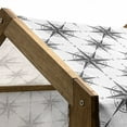 thumbnail image 5 of Compass Pet House, Black and White Sketch Style Windrose Discovering New Places Nautical Elements, Outdoor & Indoor Portable Dog Kennel with Pillow and Cover, 5 Sizes, Black White, by Ambesonne, 5 of 5