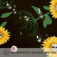 thumbnail image 3 of yowmns Waterproof, Hooked, Printed Curtain Set for Stylish Bathroom Decoration - Ideal Shower Curtains & Curtain Sets, 3 of 6