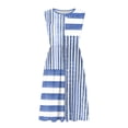 thumbnail image 4 of Rciityk Summer Dresses for Women Casual Round Neck Sleeveless Midi Dress Fashion Floral Printed Boho Tank Dresses Beach Vacation Sundress, 4 of 6