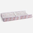thumbnail image 5 of Bacati - Muslin Quilted Changing Pad Cover, Jungle Safari Lilac/Coral, 5 of 9