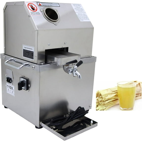 3 Rollers Electric Sugarcane Juicer Sugar Cane Press Juice Machine Commerical 110V 800W