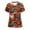 Multicolor, variant on Frostluinai Ugly Scrubs Tops for Women Christmas Short Sleeve Scrubs Tunic Shirts V Neck Santa Clubs Nursing Uniforms with Pocket Christmas Gifts for Women