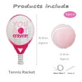 thumbnail image 2 of CYMYLAR 6Pcs Pink Tennis Party Balloon Set – Perfect for Tennis-Themed Parties, Sports Events, and Tennis Club Decorations with Tennis Racket and Ball Foil Balloons, 2 of 3