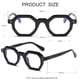 thumbnail image 4 of Gafas de bloqueo de luz azul JOVAKIT con montura octagonal retro, 4 of 7