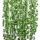 thumbnail image 1 of Hiedra artificial de imitación, enredadera, hiedra decorativa, plantas verdes, hojas de eucalipto, 12 unidades, 1 of 12