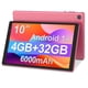 thumbnail image 1 of Tableta Android de 10 pulgadas, RAM de 4 GB, ROM de 32 GB (hasta 1 TB), WiFi 6, 6000 mAh, rosa, 1 of 1