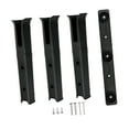 thumbnail image 1 of Soporte para cañas de pescar de 3 tubos y 3 soportes para almacenamiento en garaje y remolque negro, 1 of 9
