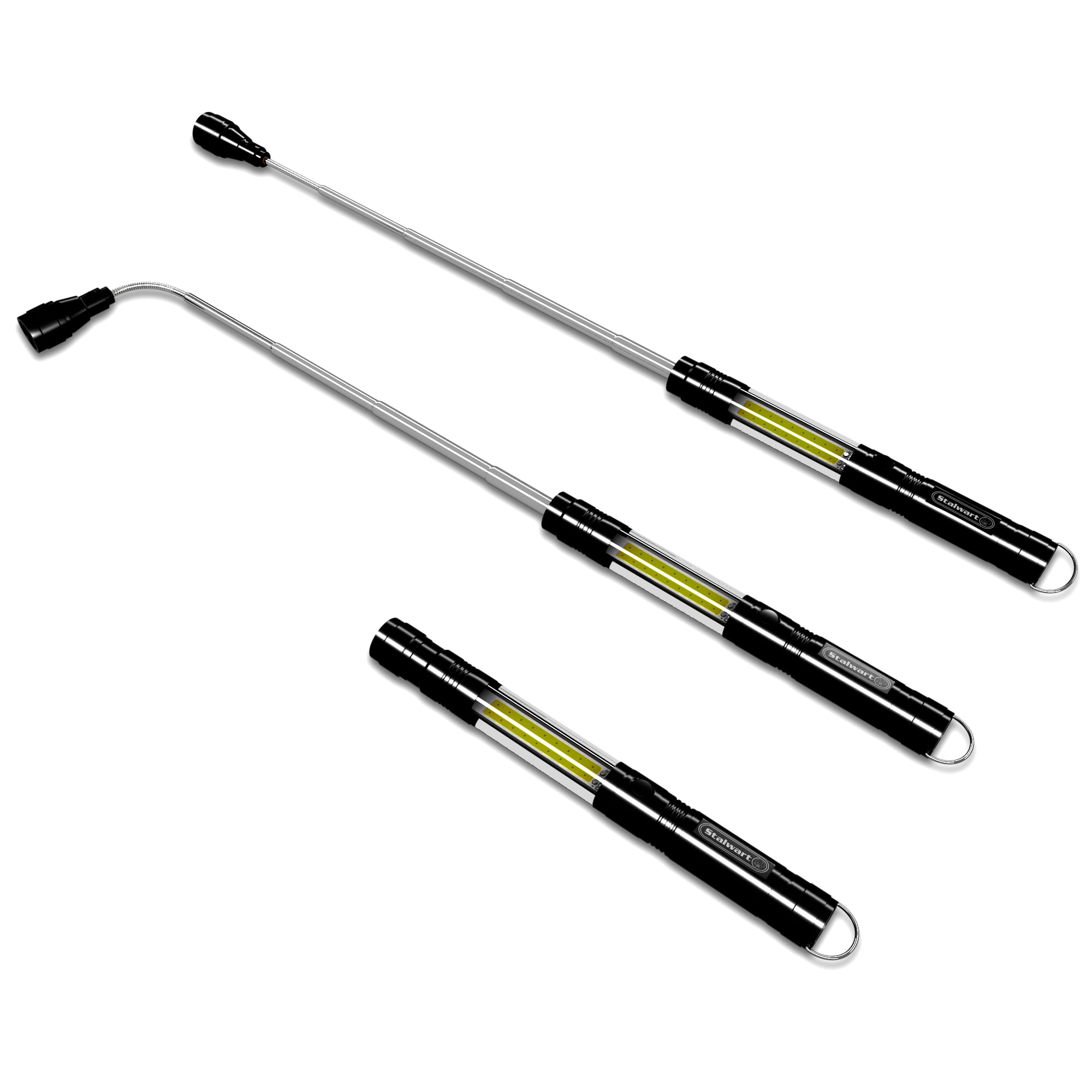 NEW PICK-UP TELESCOPIC MAGNET WITH LED TORCH LIGHT 8 LB LONG MAGNETIC EXTEND ROD