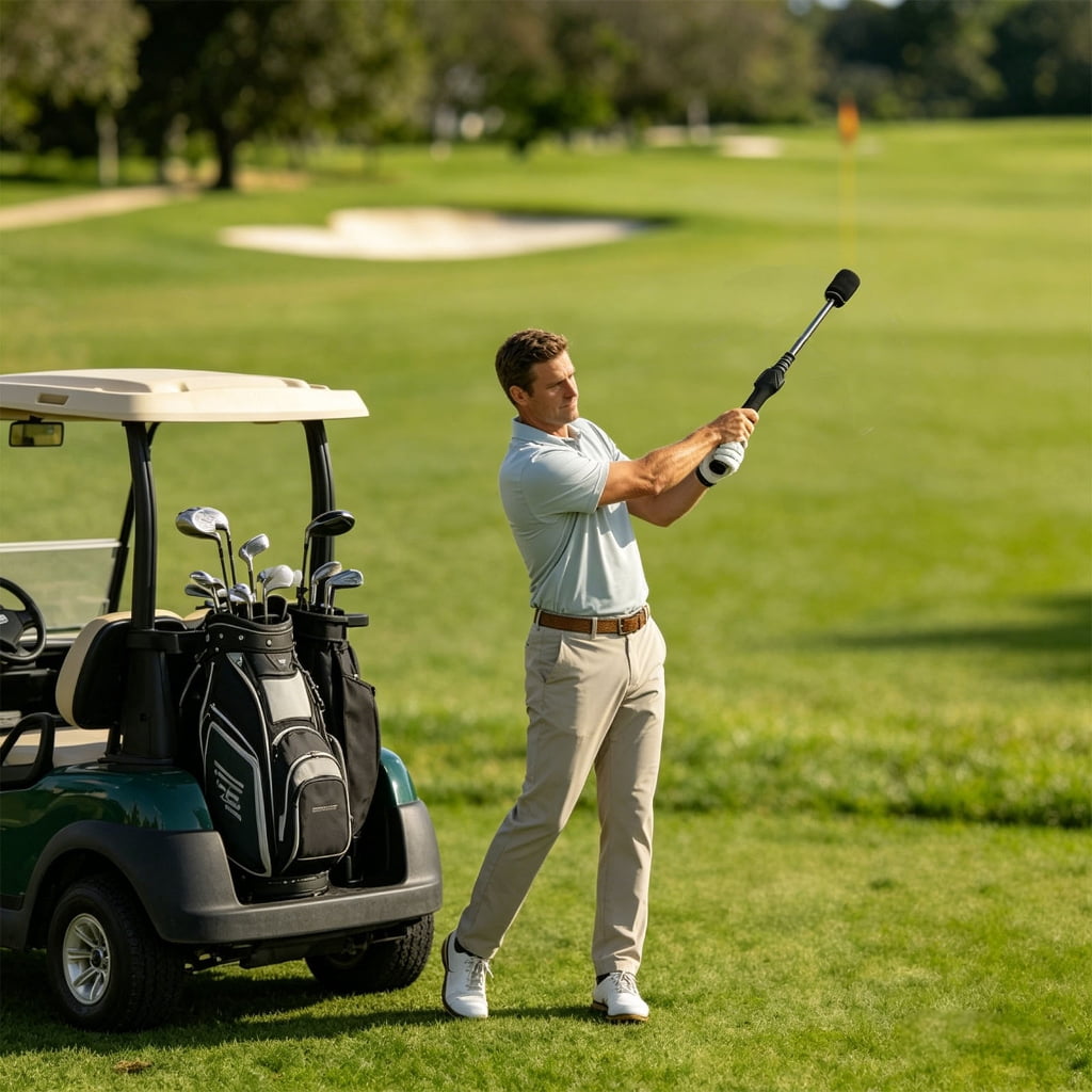 Miiottaa Golfs Training Aids Postures Corrections Training Tool Golfs Club Hand Grip Postures Corrector Collapsible Swing Trainer
