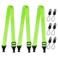 thumbnail image 1 of Correa para cuerpo Gowjaw ajustable de nylon paquete de 3 verde fluorescente, 1 of 8