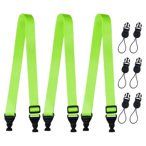 Correa para cuerpo Gowjaw ajustable de nylon paquete de 3 verde fluorescente