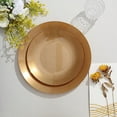 thumbnail image 5 of BalsaCircle 10 Round 8" Gold Glossy Disposable Salad Dinner Plastic Plates Gold Trim Party Events Decorations, 5 of 8