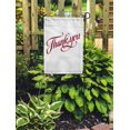 thumbnail image 2 of NUDECOR Text Thank You Hand Lettering Script Vintage Letter Word Note Garden Flag Decorative Flag House Banner 28x40 inch, 2 of 2